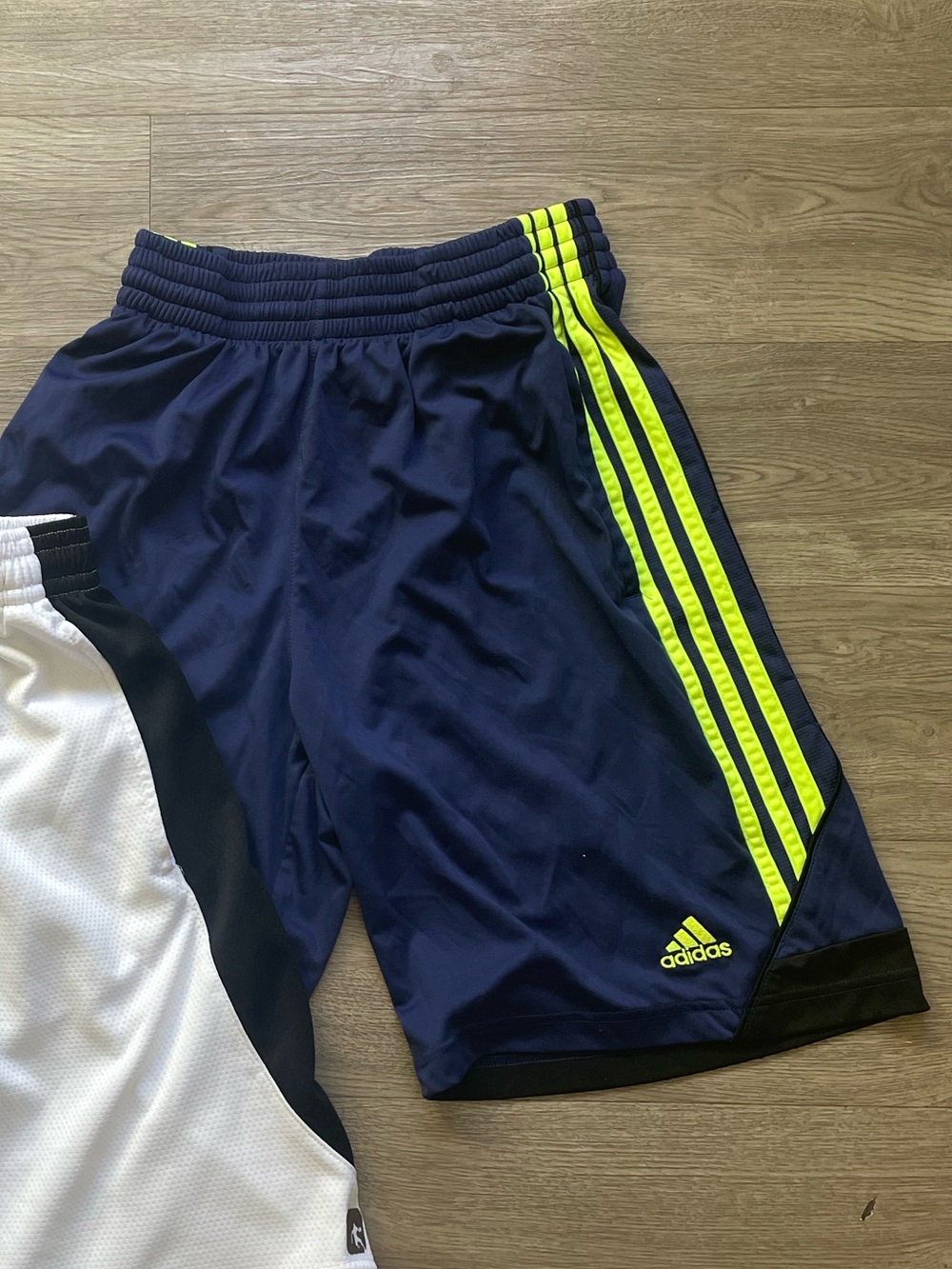 Vintage 2000s Adidas Climalite Blue 3 Stripes Basketball Shorts Men's Size S
